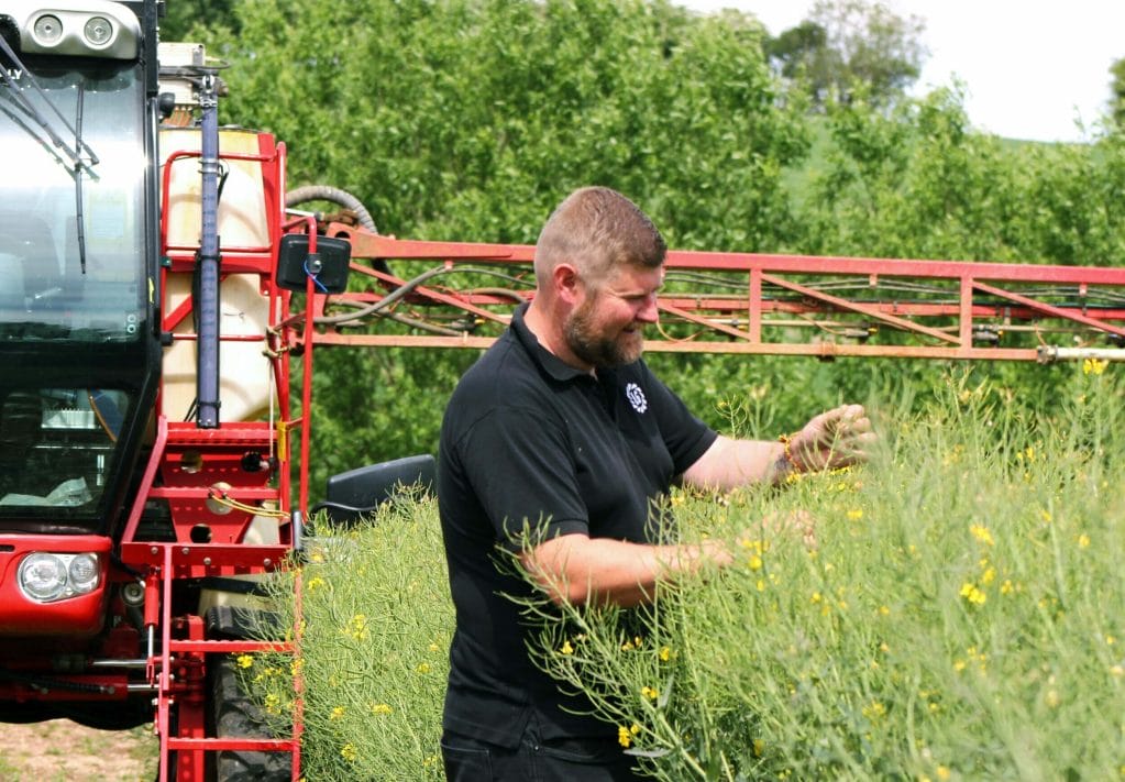 Ryan Kemp OSR crop and plot sprayer